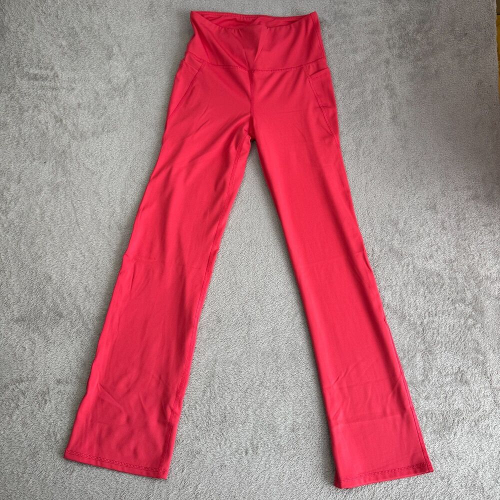 Elite Fit Leggings Womens Medium Pink Stretchy High Waisted Athletic Fit Workout